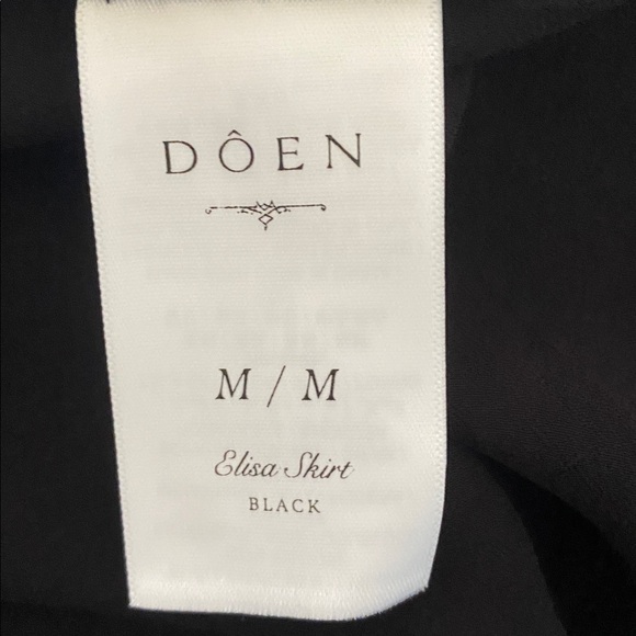 NWT Doen Elisa silk skirt in black - Picture 14 of 15